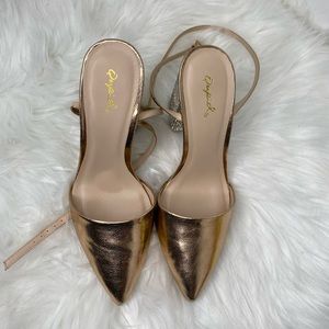 ASOS | Rose Gold Pumps - Block Heels - Size 7 - Perfect Condition - Never Worn
